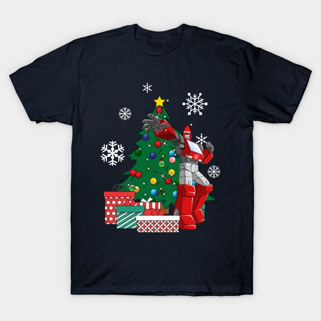 Ironhide Around The Christmas Tree Transformers T-Shirt by Nova5